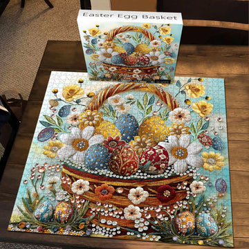 Puzzle cesto di uova di pasquo 1000 pezzi